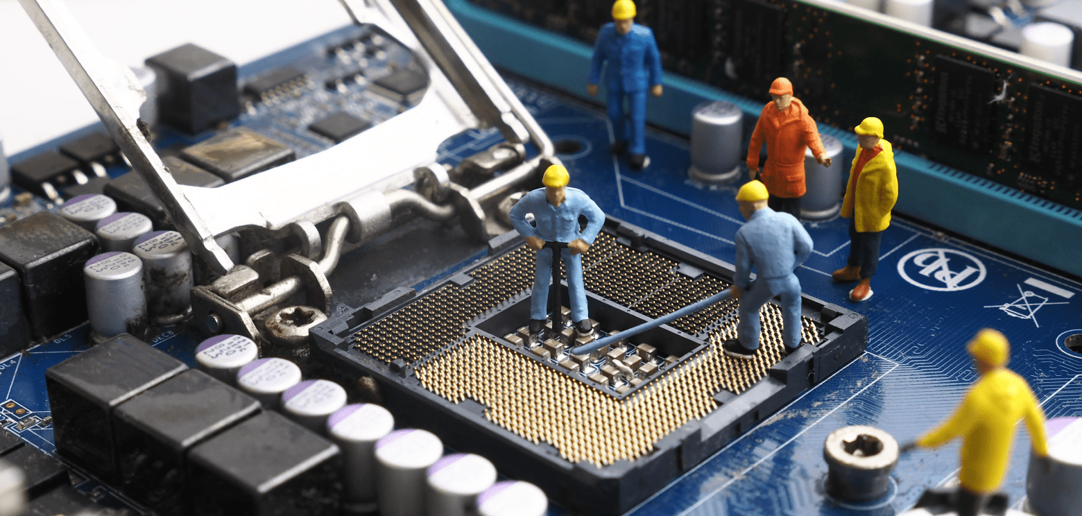 workers on a CPU socket
